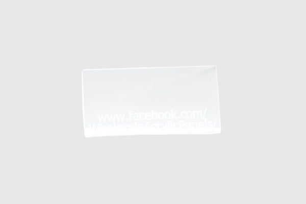 3mm Clear Acrylic Sheet - Plastic/Paper Film