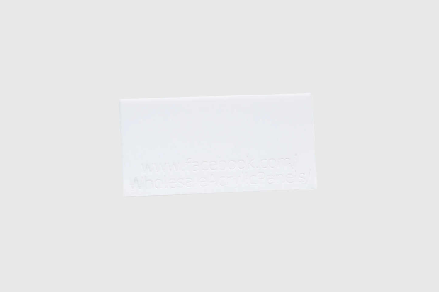 2mm White Gloss/Matte Acrylic Sheet