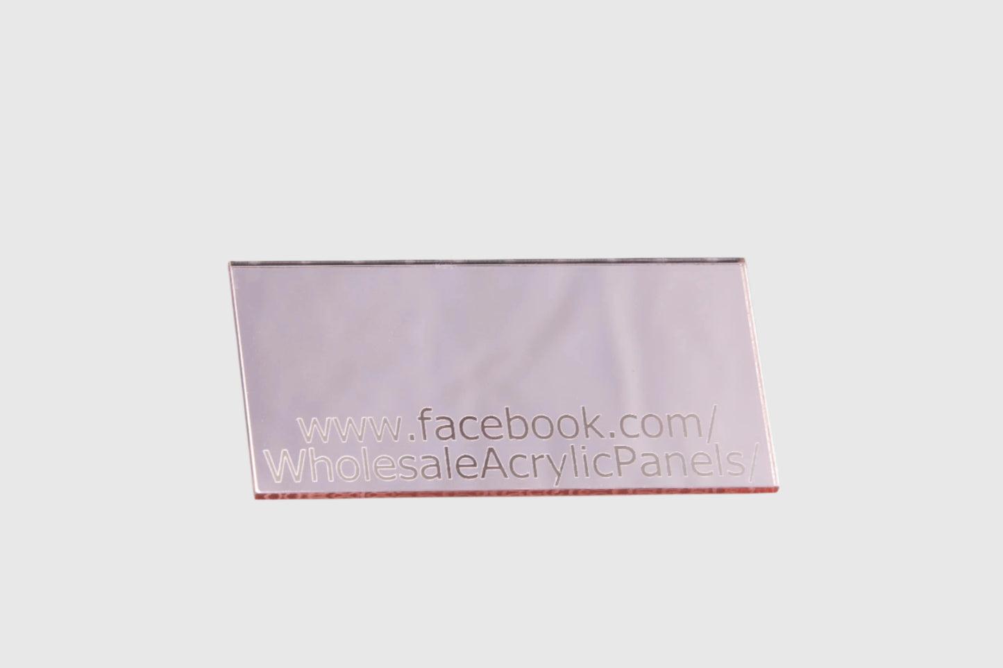 Rose Gold Mirror Acrylic Sheet     Full sheet: 2440mm x 1220mm x 3mm