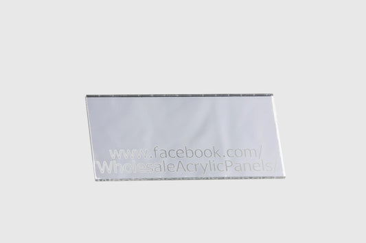 Double Sided Silver Mirror Acrylic Sheet     Full sheet: 2440mm x 1220mm x 3mm