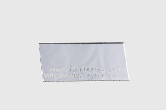 Double Sided Silver Mirror Acrylic Sheet     Full sheet: 2440mm x 1220mm x 3mm