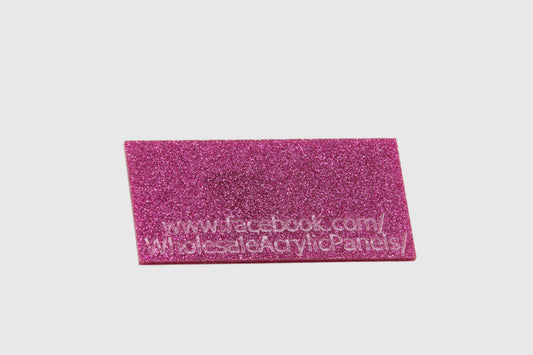 Pink Double Sided Glitter Acrylic Sheet