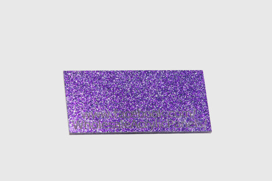 Purple Double Sided Glitter Acrylic Sheet