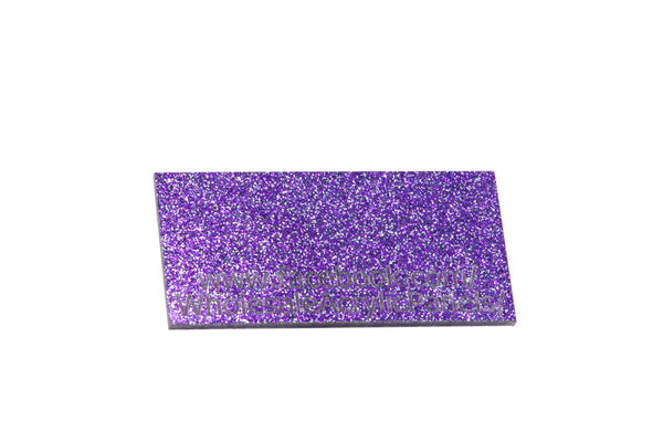 Purple Double Sided Glitter Acrylic Sheet
