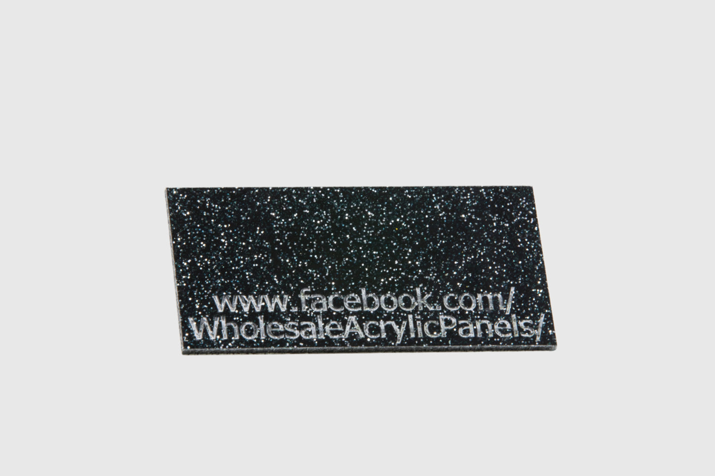 Black Double Sided Glitter Acrylic Sheet