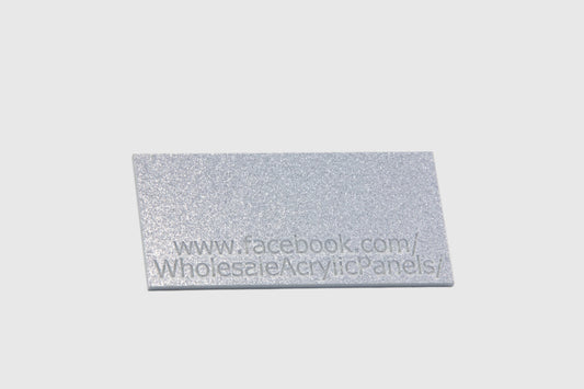 Silver Single Sided Glitter Acrylic Sheet