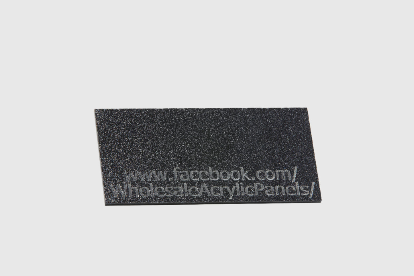 Black Single Sided Glitter Acrylic Sheet